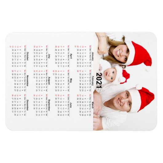 Kalender 2021 mit Foto Magnet (Horizontal)