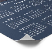 Kalender 2021 mit Ihrem Foto und Namen zur Marine Poster (Ecke)