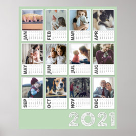 Kalender 2021 Modernes Foto Collage Poster