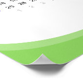 Kalender 2021 Poster - Montag starten (Ecke)