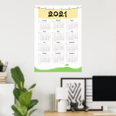 Kalender 2021 Poster - Sonntagstart (Heimbüro)