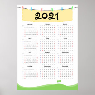Kalender 2021 Poster - Sonntagstart
