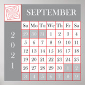 Kalender 2021 September Poster (Vorne)