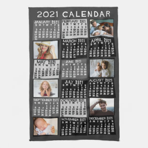 Kalender 2021 (Siehe Beschreibung der neuen Versio Geschirrtuch