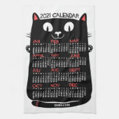 Kalender 2021 (Siehe Beschreibung der neuen Versio Geschirrtuch (Vertikal)