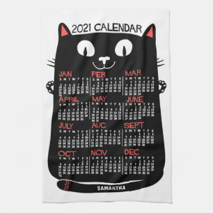 Kalender 2021 (Siehe Beschreibung der neuen Versio Geschirrtuch