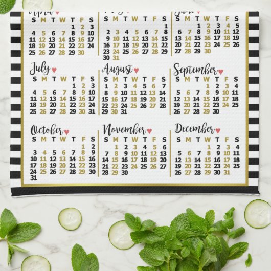 Kalender 2021 (Siehe Beschreibung der neuen Versio Geschirrtuch (Gefaltet)