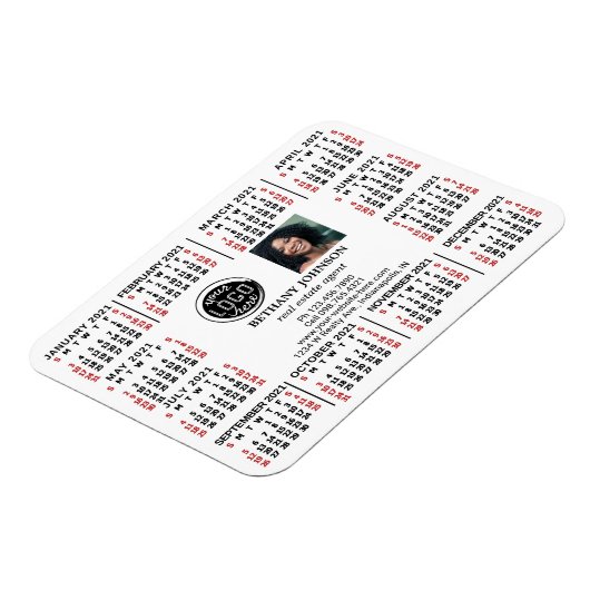 Kalender 2021 (Siehe Beschreibung der neuen Versio Magnet (Linke Seite)