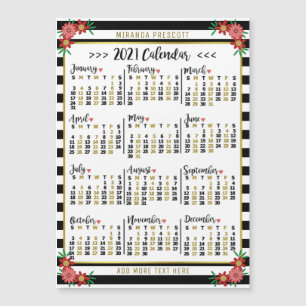 Kalender 2021 (Siehe Beschreibung der neuen Versio Magnetkarte