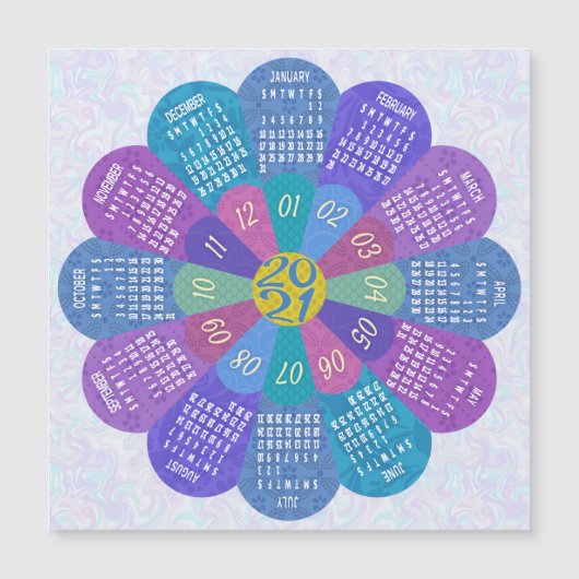 Kalender 2021 (Siehe Beschreibung der neuen Versio Magnetkarte (Vorderseite)