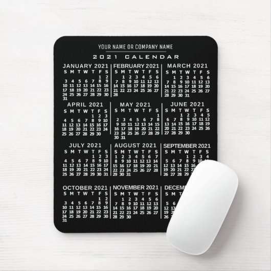 Kalender 2021 (Siehe Beschreibung der neuen Versio Mousepad (Mit Mouse)