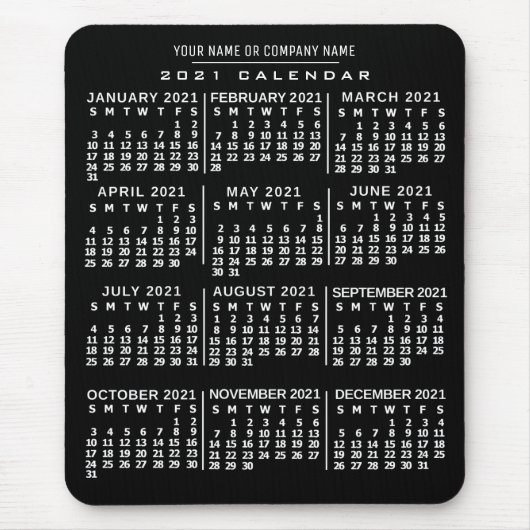 Kalender 2021 (Siehe Beschreibung der neuen Versio Mousepad (Vorne)