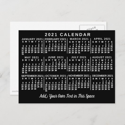 Kalender 2021 (Siehe Beschreibung der neuen Versio Postkarte (Vorne/Hinten)