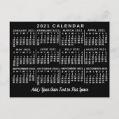 Kalender 2021 (Siehe Beschreibung der neuen Versio Postkarte (Vorderseite)