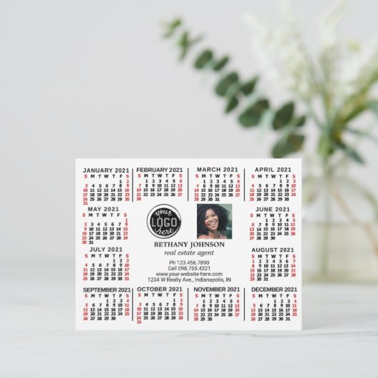 Kalender 2021 (Siehe Beschreibung der neuen Versio Postkarte (Stehend Vorderseite)