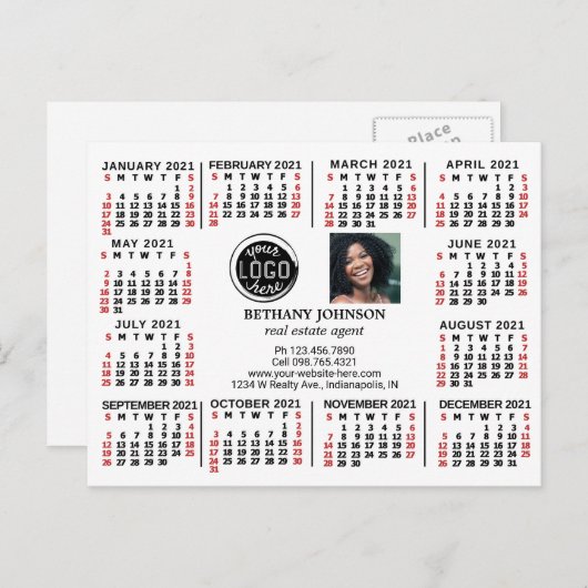 Kalender 2021 (Siehe Beschreibung der neuen Versio Postkarte (Vorne/Hinten)