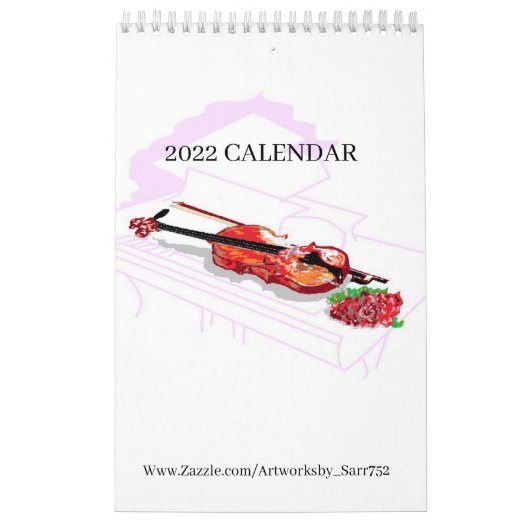 Kalender 2022 ARTWORKSBYSARR / ZAZZLE (Titelbild)