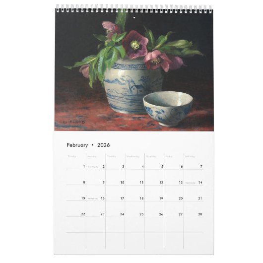 Kalender 2022, Gemälde von Elizabeth Floyd (Feb 2026)
