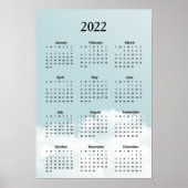 Kalender 2022 Himmelwolken Poster (Vorne)