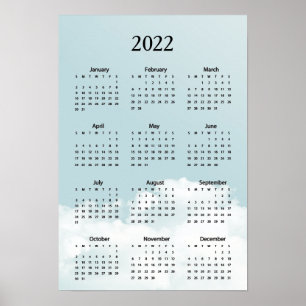 Kalender 2022 Himmelwolken Poster
