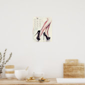 Kalender 2022, Hohe Absätze - Attribut "Frauen" Poster (Küche)