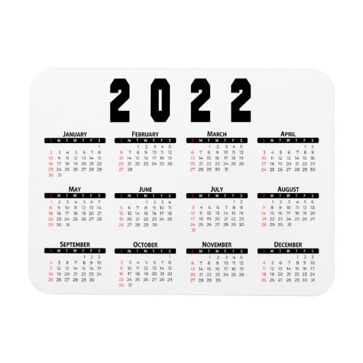 Kalender 2022 magnet (Horizontal)