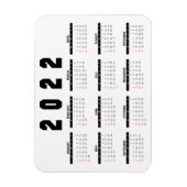 Kalender 2022 magnet (Vertikal)