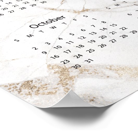 Kalender 2022 Marmorplakat Poster (Ecke)