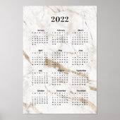 Kalender 2022 Marmorplakat Poster (Vorne)