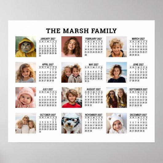 Kalender 2022 mit 12 Fotos Poster (Vorne)