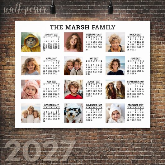 Kalender 2022 mit 12 Fotos Poster