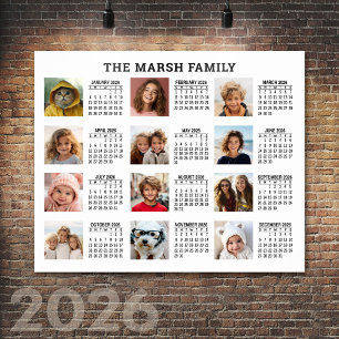 Kalender 2022 mit 12 Fotos Poster