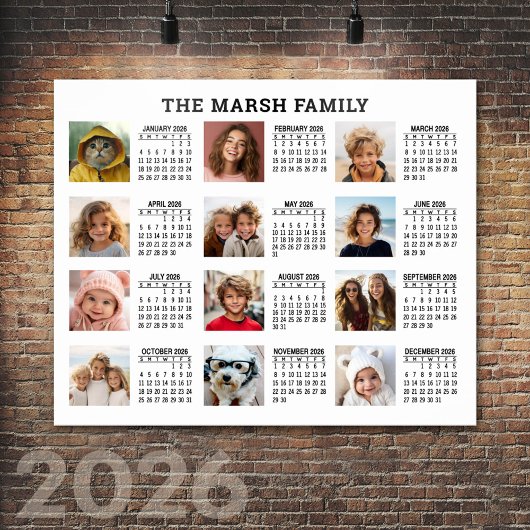 Kalender 2022 mit 12 Fotos Poster