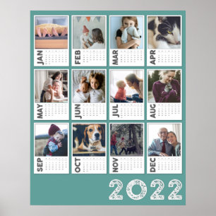 Kalender 2022 Modernes Foto Collage Poster