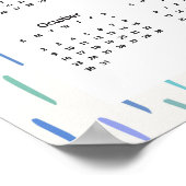 Kalender 2022 Musterplakat Poster (Ecke)