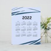 Kalender 2022. Planungsgeschäft, modernes Design (Stehend Vorderseite)