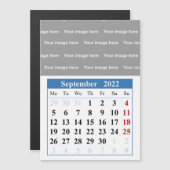 Kalender 2022 September Magnetkarte (Vorne/Hinten)