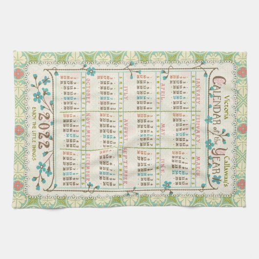 Kalender 2022 (siehe Beschreibung der neuen Versio Geschirrtuch (Horizontal)