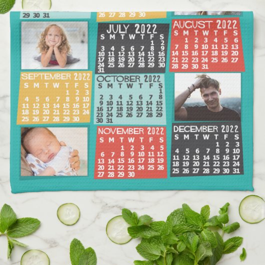 Kalender 2022 (siehe Beschreibung der neuen Versio Geschirrtuch (Gefaltet)