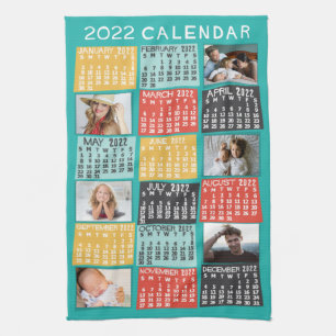 Kalender 2022 (siehe Beschreibung der neuen Versio Geschirrtuch