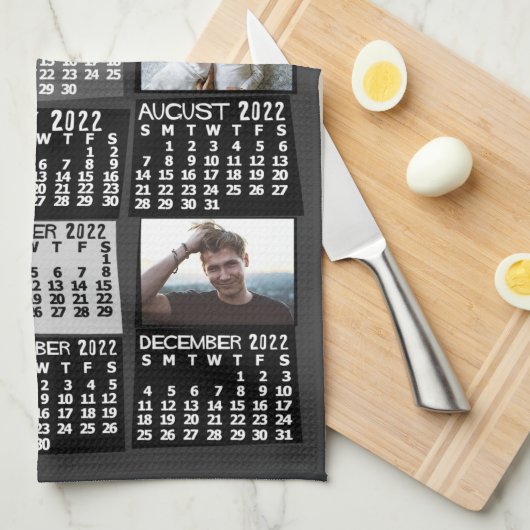 Kalender 2022 (siehe Beschreibung der neuen Versio Geschirrtuch (Viertel Falte)