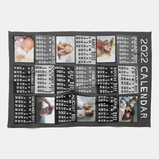 Kalender 2022 (siehe Beschreibung der neuen Versio Geschirrtuch (Horizontal)