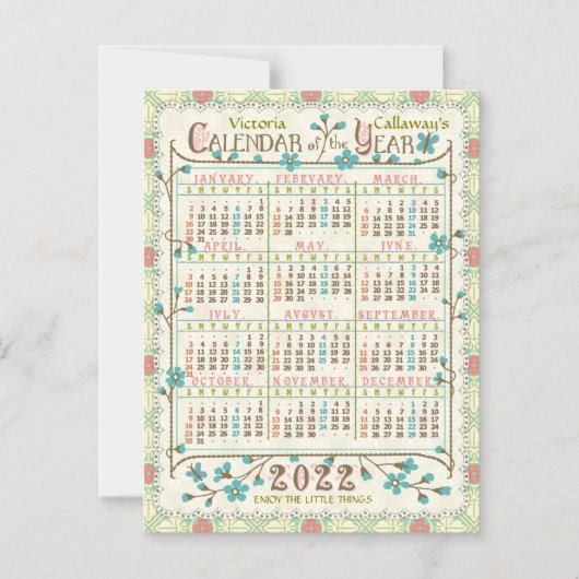 Kalender 2022 (siehe Beschreibung der neuen Versio Magneteinladung (Vorderseite)