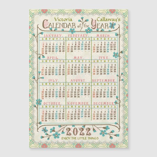 Kalender 2022 (siehe Beschreibung der neuen Versio Magnetkarte (Vorderseite)