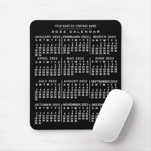 Kalender 2022 (siehe Beschreibung der neuen Versio Mousepad (Mit Mouse)