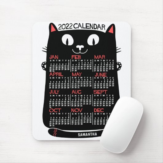 Kalender 2022 (siehe Beschreibung der neuen Versio Mousepad (Mit Mouse)