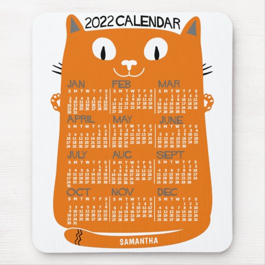 Kalender 2022 (siehe Beschreibung der neuen Versio Mousepad (Vorne)