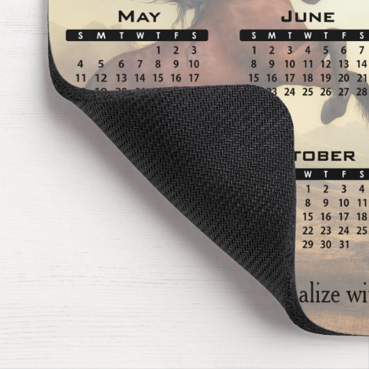 Kalender 2022 - Wilde Pferde Mousepad (Ecke)