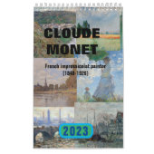 Kalender 2023, 12 Monate Claude Monet Impressionis (Titelbild)
