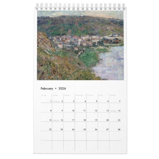 Kalender 2023, 12 Monate Claude Monet Impressionis (Feb 2026)
